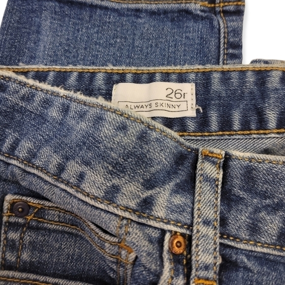Gap 1969 Skinny Denim Jeans Size 26R - Picture 3 of 3